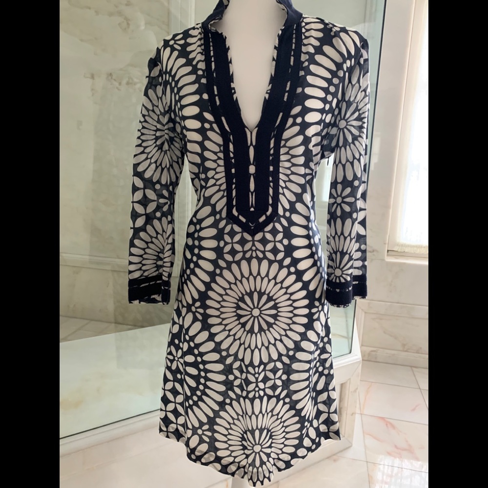 Tory Burch Embroidered Tunic Dress